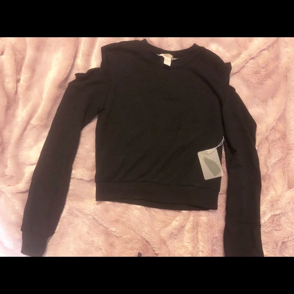 Black long sleeve sweater